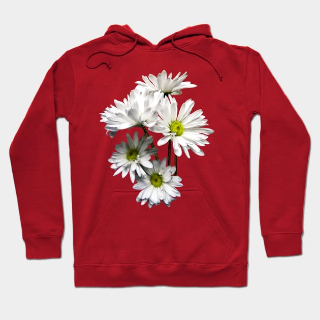 Daisies - Cascade of White Daisies Hoodie by SusanSavad